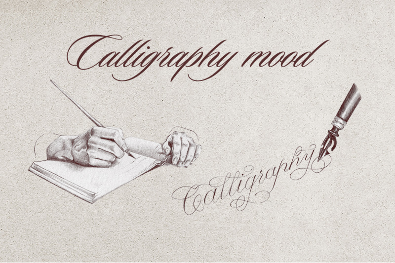 calligraphy-set-of-illustrations