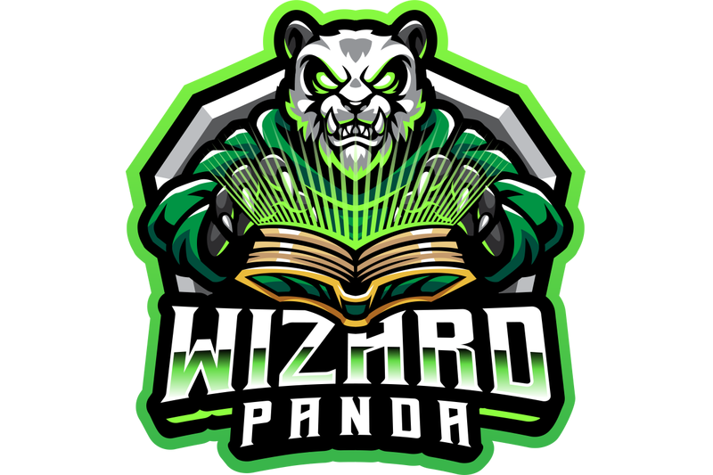 panda-wizard-esport-mascot-logo