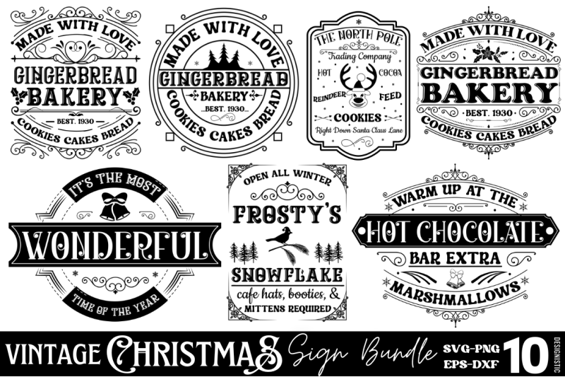 vintage-christmas-sign-svg-bundle