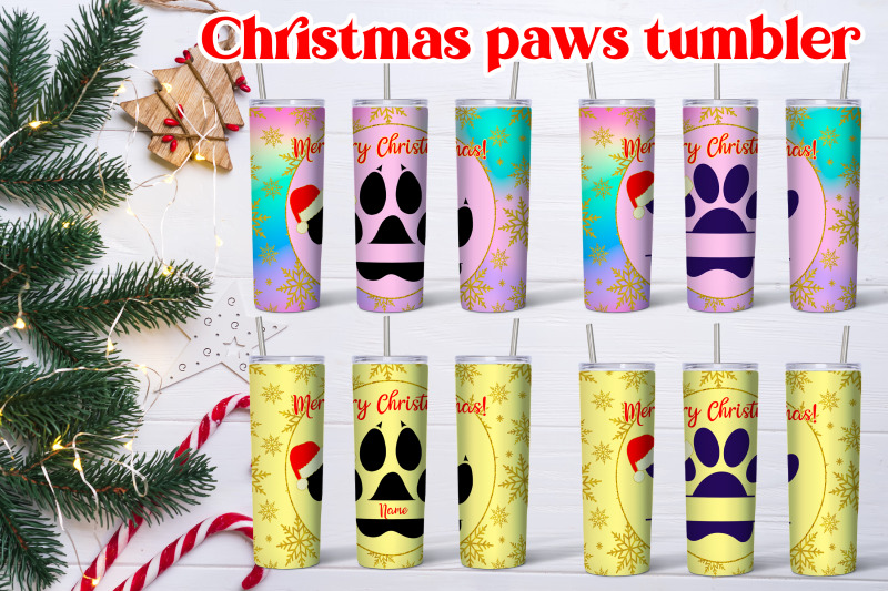 christmas-paws-paws-tumbler-sublimation