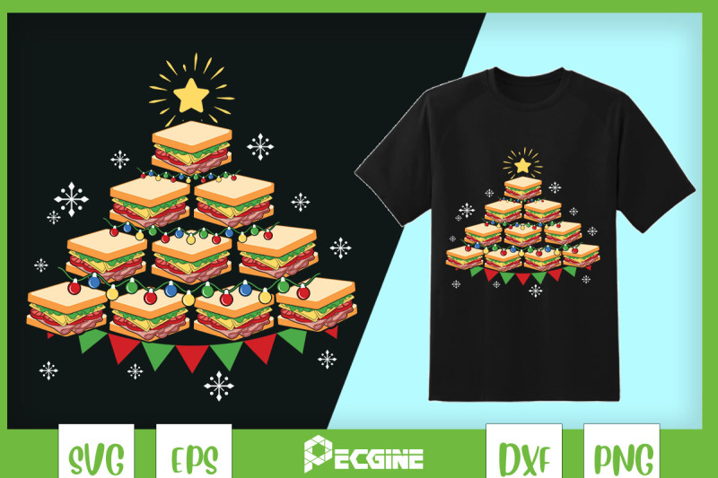 fast-food-sandwich-christmas-tree