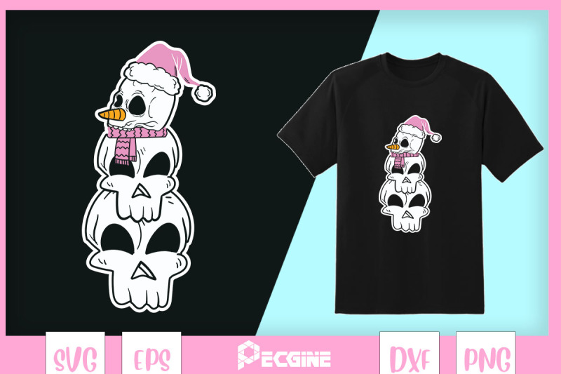 snowman-skulls-christmas-goth-pastel