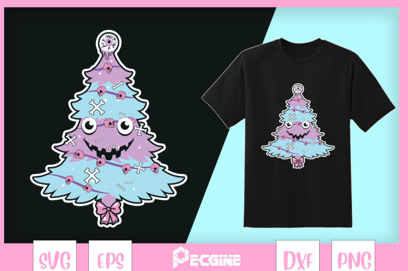 christmas-tree-pastel-goth