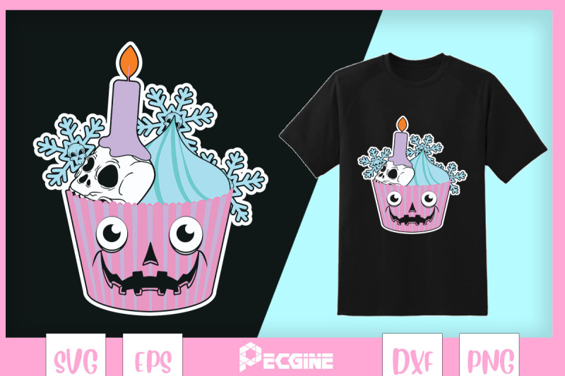 christmas-cupcake-pastel-goth-skull