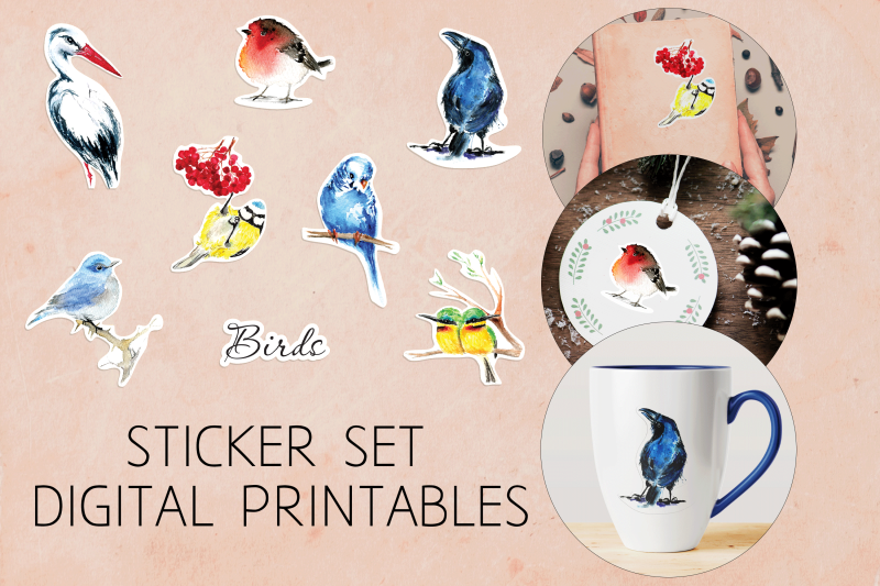 bird-stickers-for-scrapbooking-and-junk-journal-bright-watercolor-sti