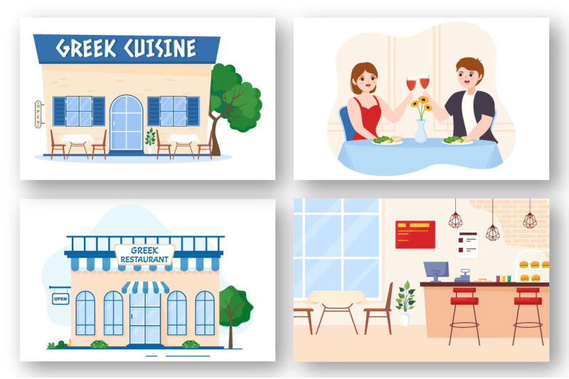 11-greek-cuisine-restaurant-illustration