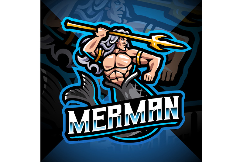 mermaid-man-holding-a-trident-esport-mascot-logo