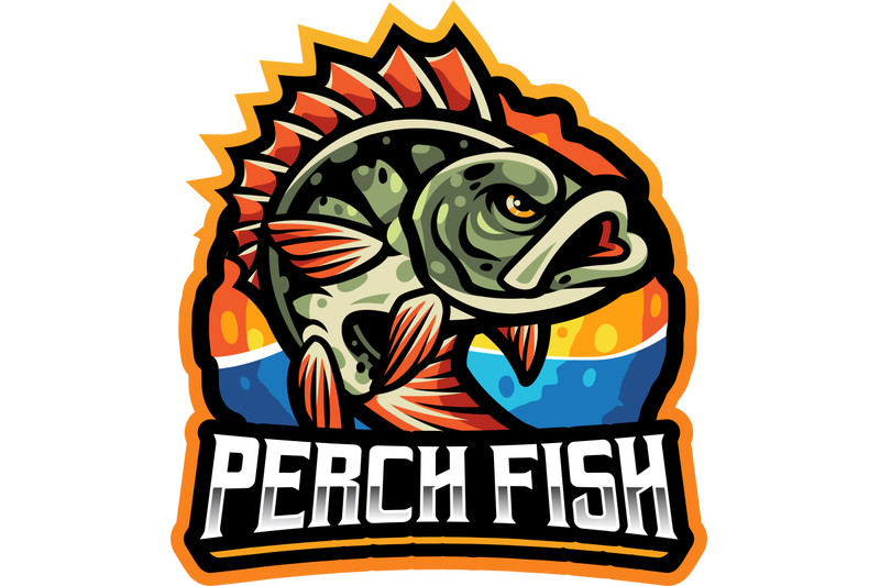 perch-fish-esport-mascot-logo-design