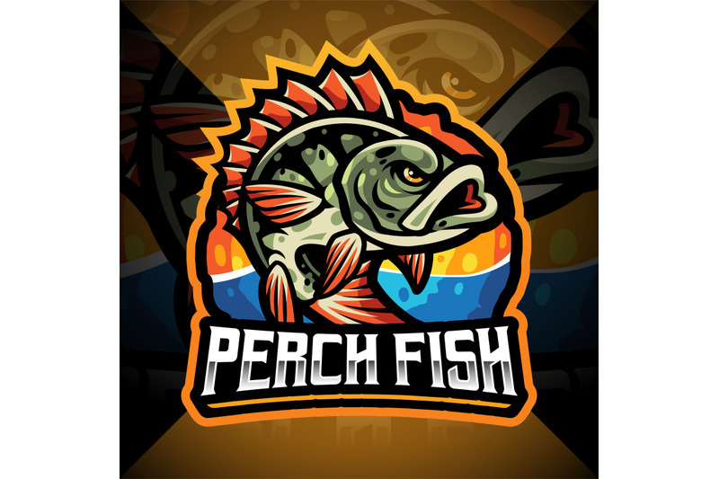 perch-fish-esport-mascot-logo-design