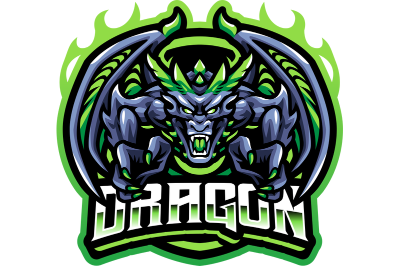 dragon-esport-mascot-logo-design