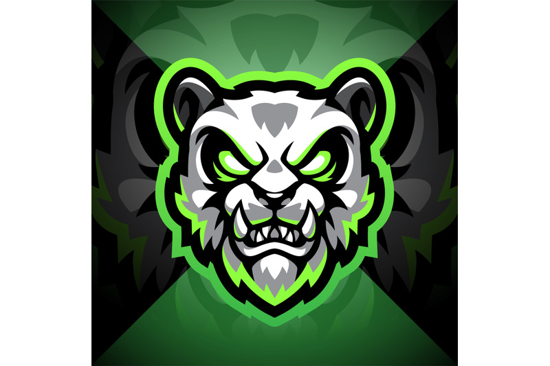 panda-head-esport-mascot-logo-design