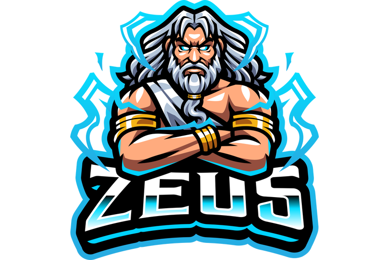 zeus-esport-mascot-logo-design