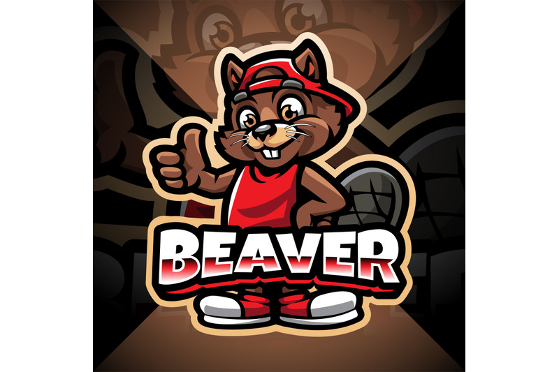 beaver-esport-mascot-logo-design