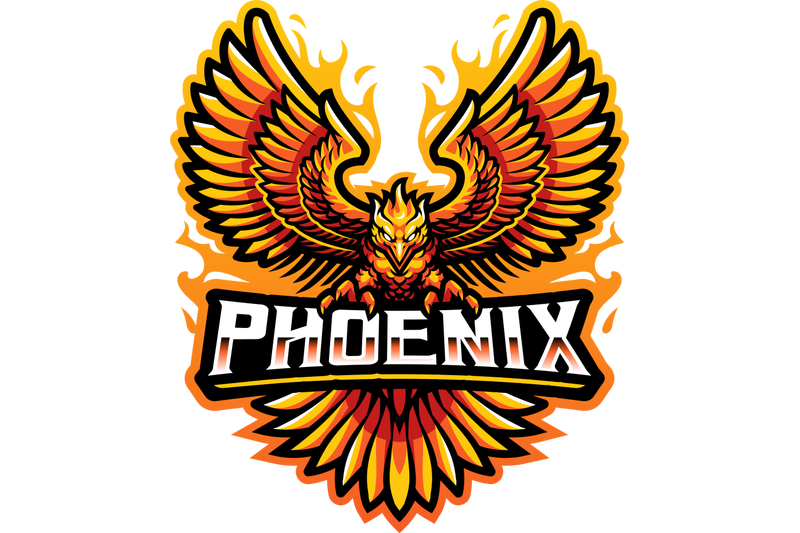 phoenix-esport-mascot-logo-design