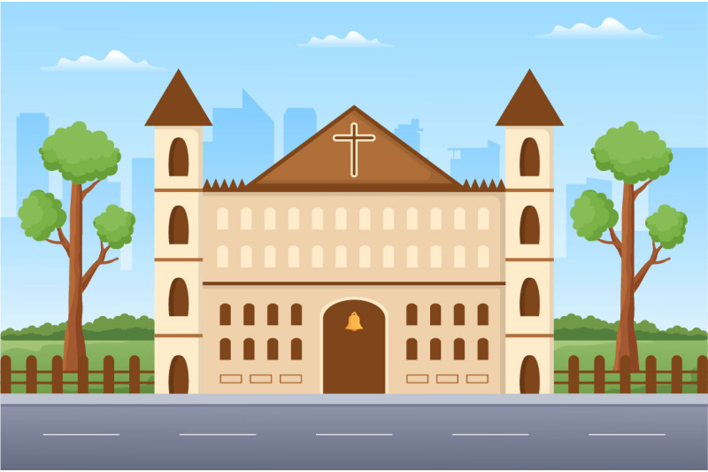 13-cathedral-catholic-church-illustration