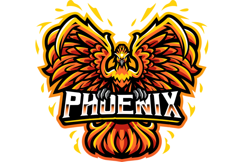 phoenix-esport-mascot-logo-design