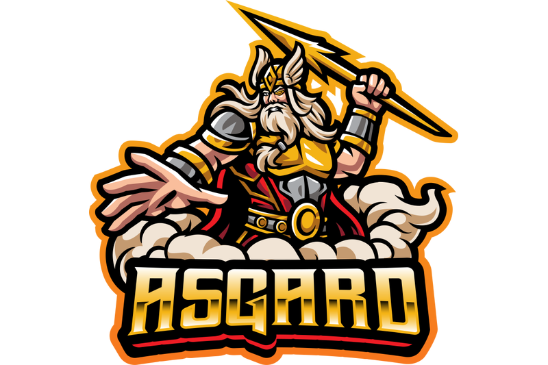 king-asgard-esport-mascot-logo-design