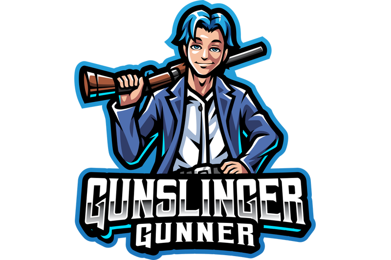 gunslinger-esport-mascot-logo-design