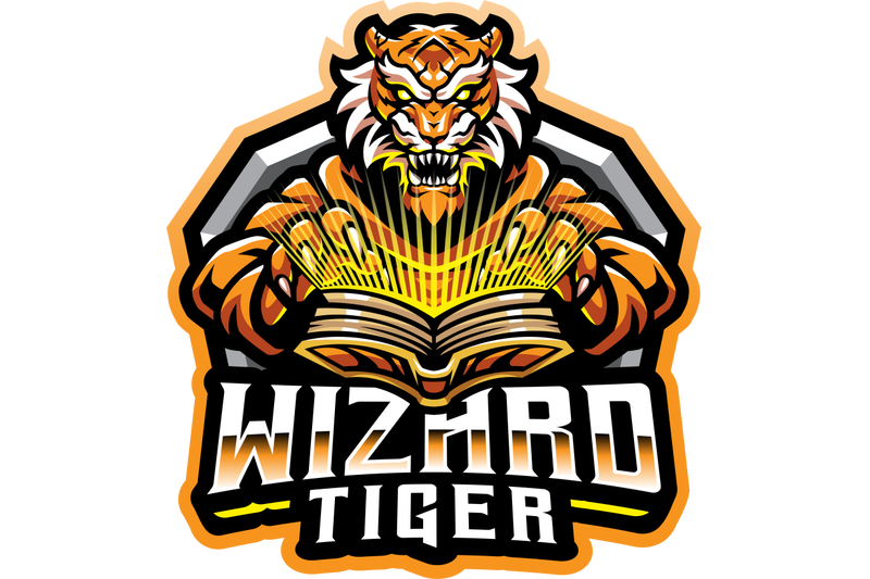 tiger-wizard-esport-mascot-logo