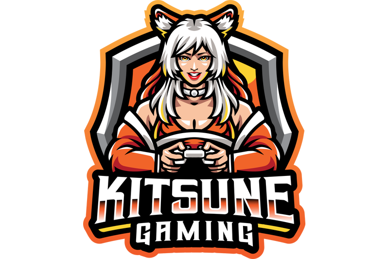 kitsune-gaming-esport-mascot-logo-design