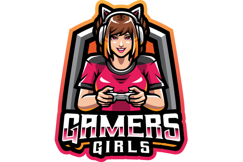 gamer-girls-esport-mascot-logo