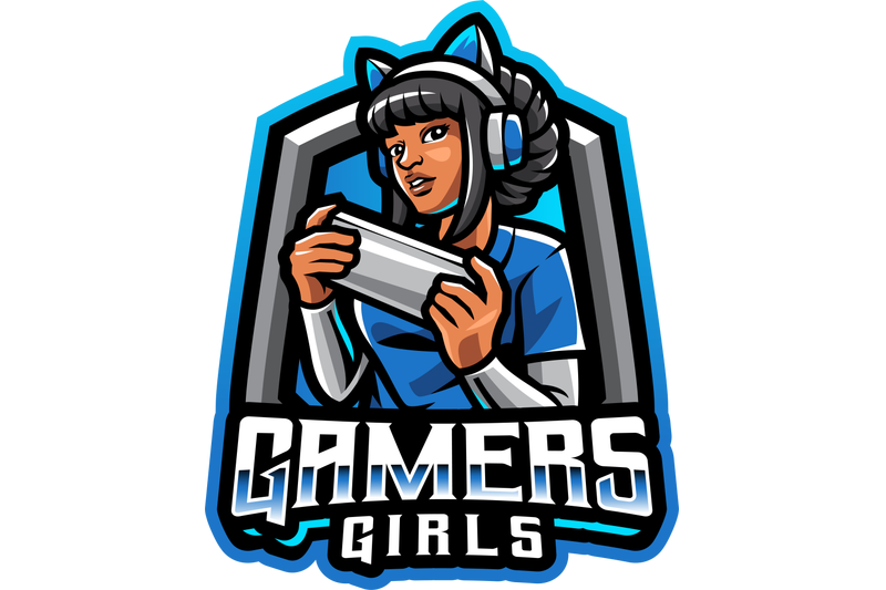 gamer-girls-esport-mascot-logo