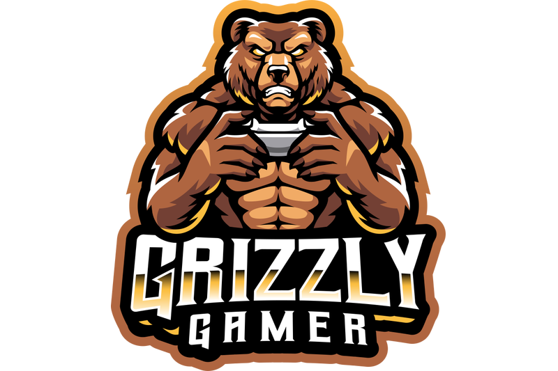 grizzly-gamer-esport-mascot-logo-design