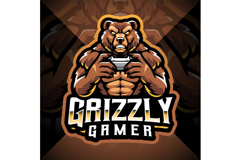 grizzly-gamer-esport-mascot-logo-design