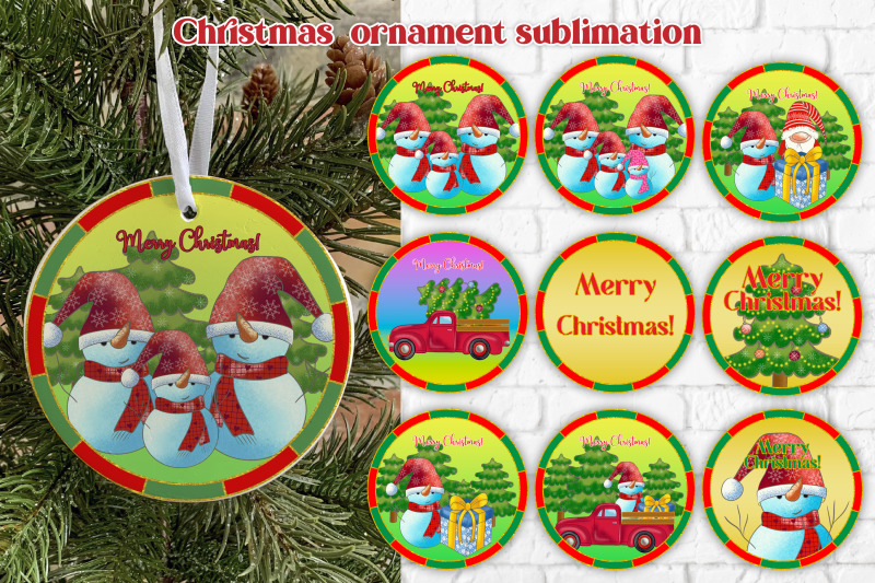 christmas-ornaments-sublimation-christmas-snowman-ornament