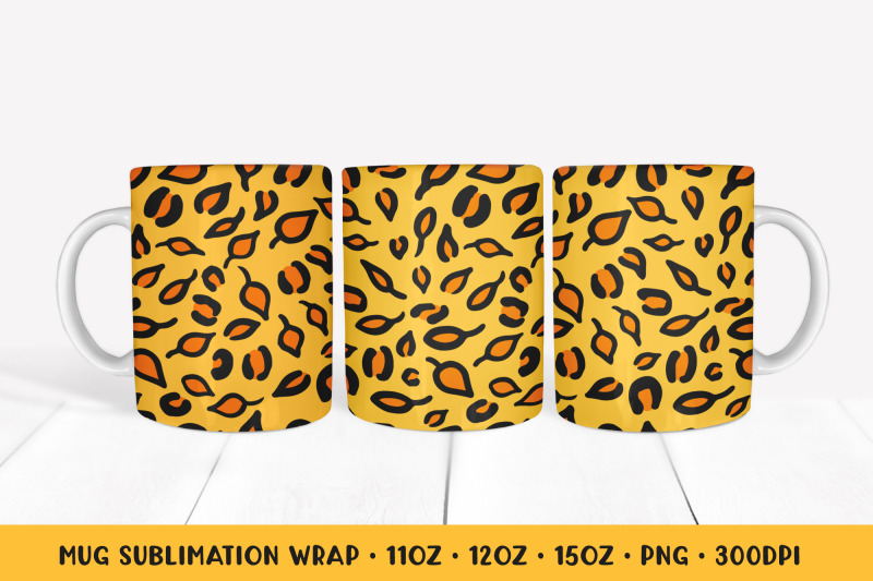 fall-leopard-mug-wrap-autumn-leaves-mug-sublimation-wrap