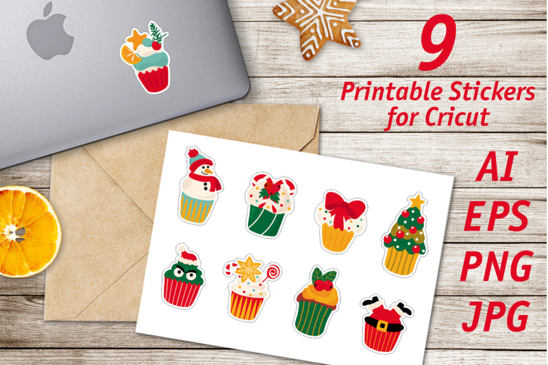 christmas-cupcakes-printable-stickers-cricut-design