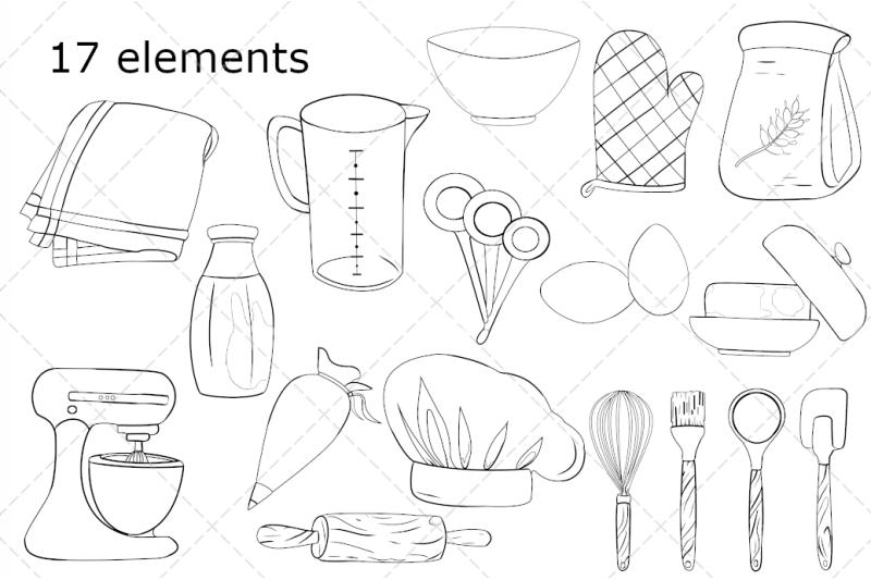 baking-supplies-digital-stamp-clipart-png-vector