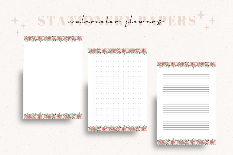 watercolor-floral-stationery