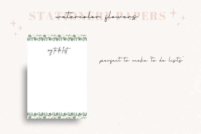 white-flowers-stationery-papers