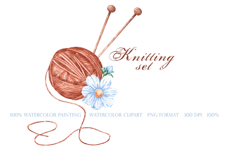 knitting-set-watercolor-clipart-knitting-needles-crochet-thread