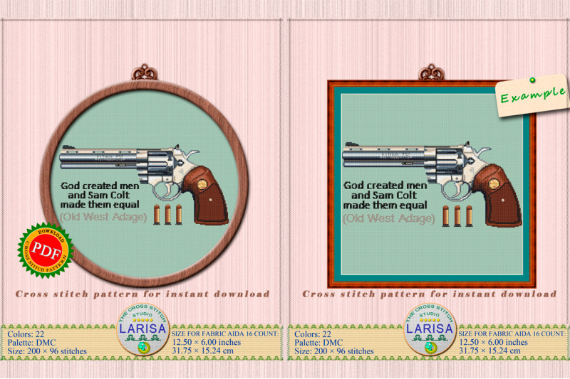 revolver-cross-stitch-pattern-colt-python-pistol