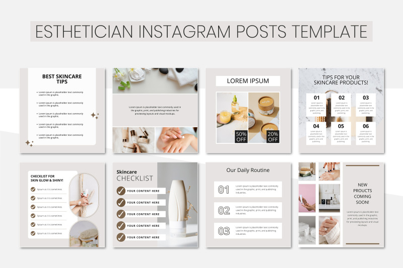 esthetician-instagram-post-template