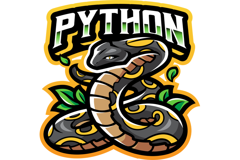 python-esport-mascot-logo-design