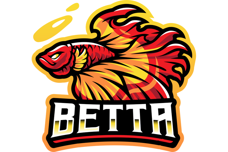 betta-fish-esport-mascot-logo