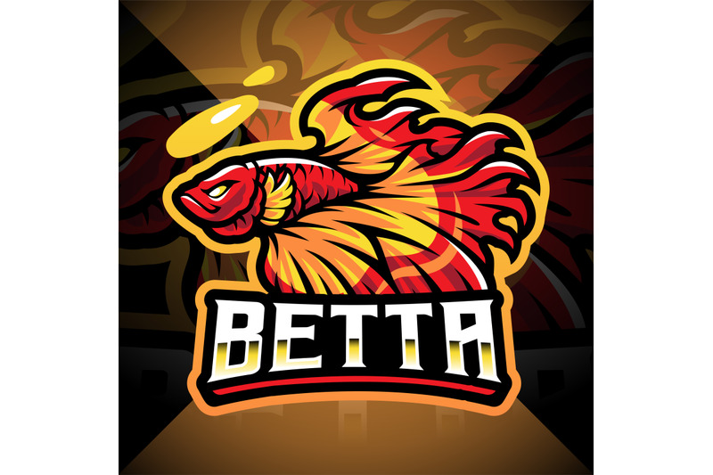 betta-fish-esport-mascot-logo