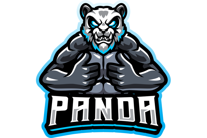 panda-fighter-esport-mascot-logo