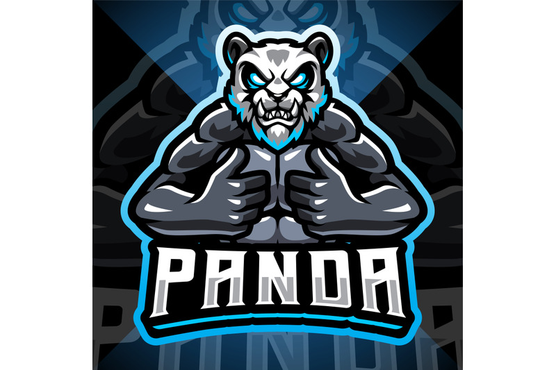 panda-fighter-esport-mascot-logo