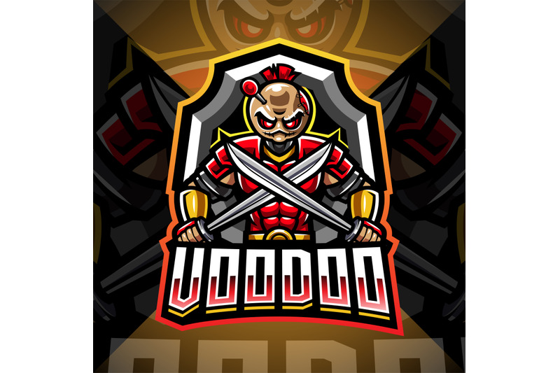 voodoo-samurai-esport-mascot-logo-design