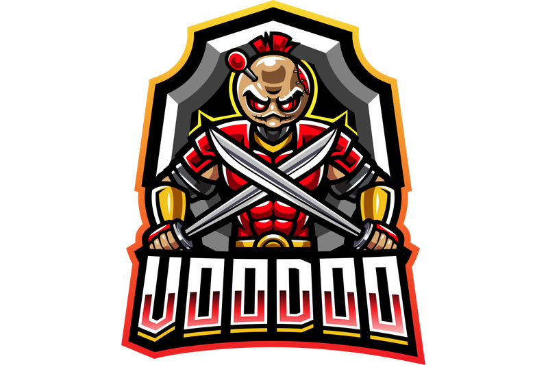 voodoo-samurai-esport-mascot-logo-design