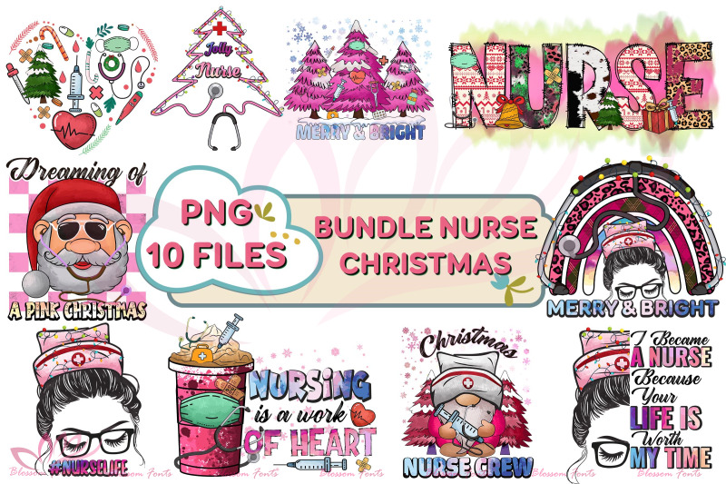 christmas-nurse-sublimation-bundle