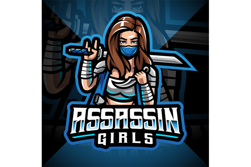 assassin-girls-esport-mascot-logo-design