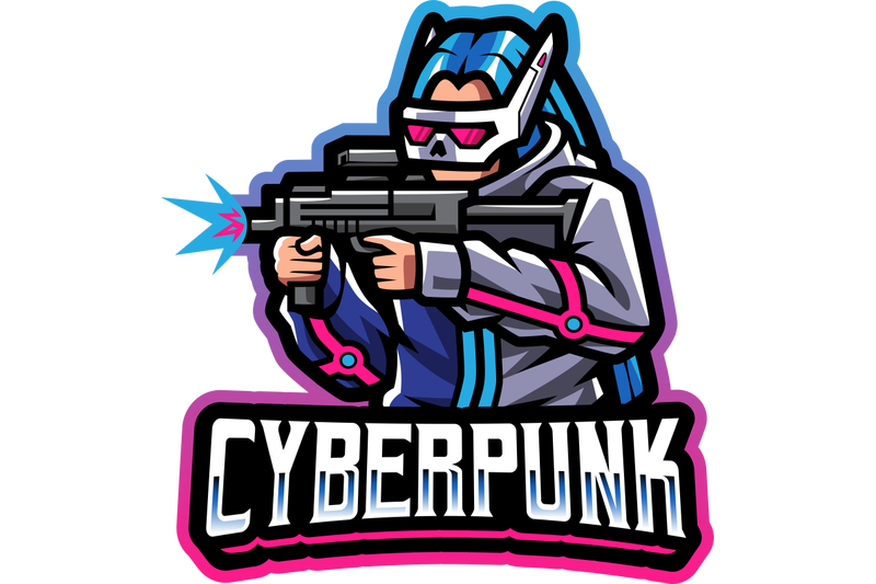 cyberpunk-esport-mascot-logo-design