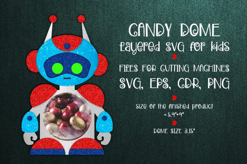 robot-candy-dome-paper-craft-template