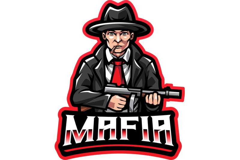 mafia-esport-mascot-logo-gaming-design