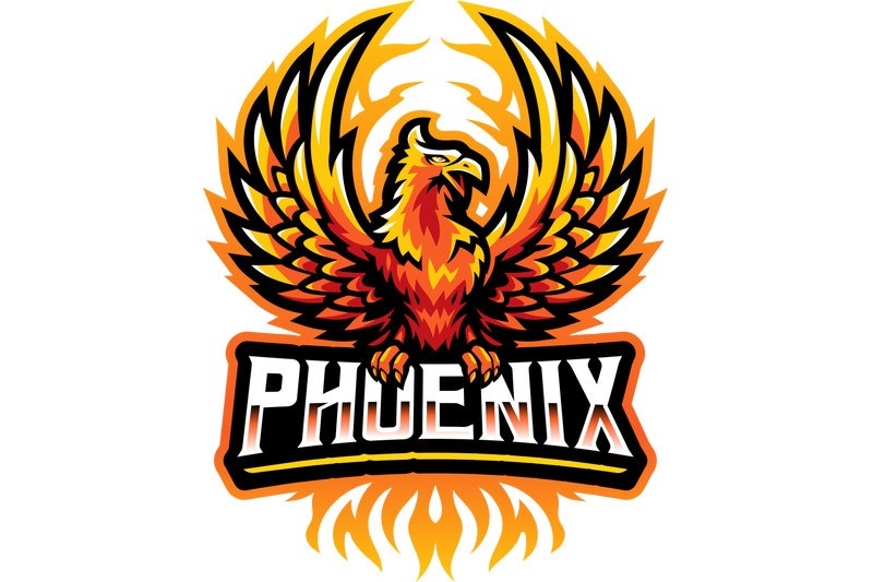 phoenix-esport-mascot-logo-design